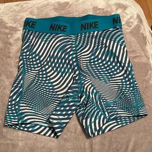 Nike Women's Compression Shorts | Size: M | Color: Blue and Green
